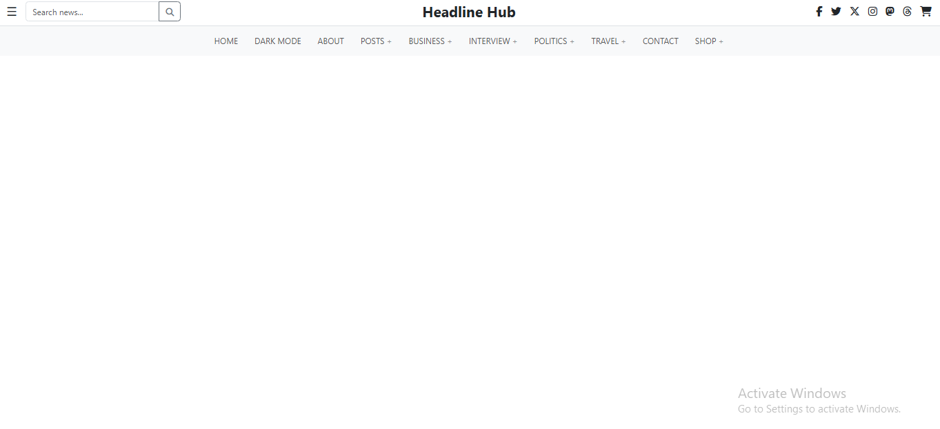 Headline Hub - News Website